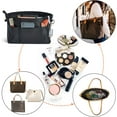 thumbnail image 6 of Vercord Premium Nylon Purse Organizer Tote Handbag Insert Organizers Bag in Bag Zipper 13 Pockets Black Large, 6 of 6
