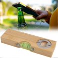 thumbnail image 2 of Wooden Spirit Level Bottle Opener Durable Portable Beer Opener Gift & Craft Tool for Home & Bar, 2 of 5