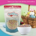 thumbnail image 6 of Colors of the Garden Pastel Nonpareils - 4 OZ Resealable Standup Candy Bag - Nonpareils in Pastel Colors - Yellow, Pink, Green, Lavender - Bulk Sprinkles for Baking and Decorations, 6 of 6