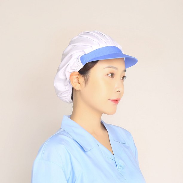 Gorro de cocina, gorro de chef, gorro de trabajo a prueba de polvo y transpirable, gorro de camarero, gorro higiénico para alimentos, gorro de catering para hombres y mujeres