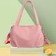 thumbnail image 1 of Bolsa mensajera, gran capacidad, bolso casual de mano a hombro, adecuado para viajar, fitness, compras, crossbody, color rosa, 1 of 7