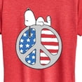 thumbnail image 3 of Peanuts - Snoopy Chill Peace Flag Short Sleeve Graphic T-Shirt, 3 of 6
