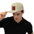 thumbnail image 7 of Flat Brim Hats for Men Red Buffalo Plaid Pattren Hip-Hop Snapback Hat Skeleton Hats, 7 of 7