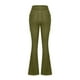 thumbnail image 5 of Pantalones vaqueros acampanados QISIWOLE para mujer, de talle alto, elásticos, con dobladillo sin rematar y cintura alta, 5 of 5
