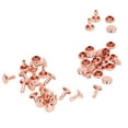 thumbnail image 2 of 100 juegos de remaches de doble cara de 7 x 8 mm, remaches de hierro para cuero, remaches redondos para ropa, bolsos, cajas de zapatos, color oro rosa., 2 of 14