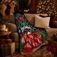 thumbnail image 3 of Cheer Inside Holiday decorative motif Boxes, Festive Holiday Scene, Warm Flannel Blanket for Living Room and Reading Nook with Detailed Artwork, Art Lovers Christmas Gift, Festive Home Decor, 3 of 9