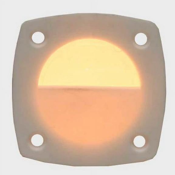 Boat Cabin Courtesy Light | White 2 1/4 x 2 1/4 Inch