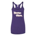 thumbnail image 2 of Wild Bobby Twirler Mom Girl Sports Women Tri-Blend Racerback Tank Top, Purple Rush, X-Large, 2 of 5