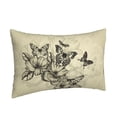 thumbnail image 2 of Bixox Vintage Floral Printed Pillow Protector,Super Soft Ideal for Home,Guests,Rentals - 20"x30", 2 of 8