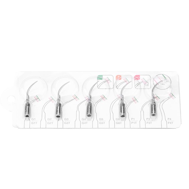 Punta Endo Perio, 5PCS P1 Punta ultrasónica dental Punta escaladora ultrasónica Lograr más