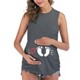 thumbnail image 2 of IROINNID Nursing Tank for Women Solid Color Print Sleeveless Pregnant Vest Clothe Top,Dark Gray, 2 of 6