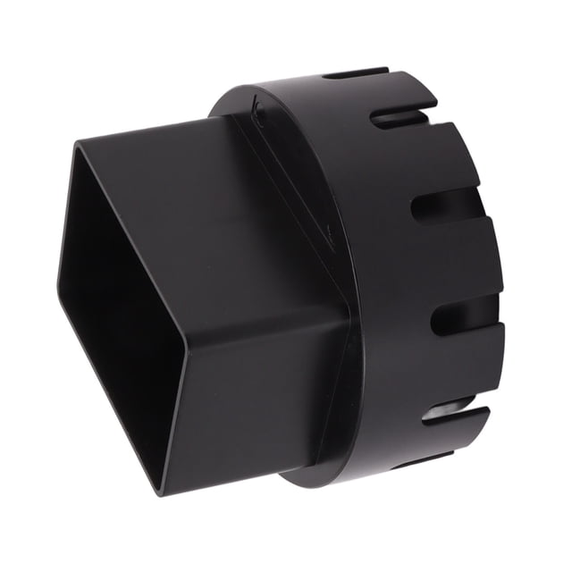 Downspout Adapter Down Tubing Adapter PE ABS Plastic Drain Adapter Replacement Downpipe Converter Connector With Screws