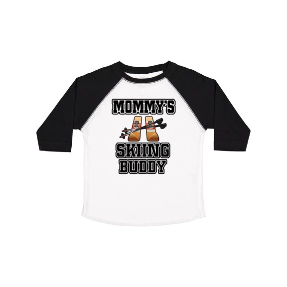 Inktastic Mommys Skiing Buddy for Kids Boys or Girls Toddler T-Shirt