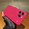 thumbnail image 4 of Compatible with iPhone 15 Pro Case Glitter Bling Cute Women Girl Phone Case Soft Twinkle Sparkly Protective Case for iPhone 15 Pro-Hot Pink, 4 of 14