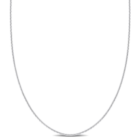 AMOUR Cable Chain Necklace In Platinum, 24 In