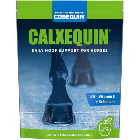 Nutramax Calxequin Pellets Daily Hoof Support for Horses with Biotin, Vitamin E, & Selenium, 1260 Grams