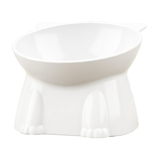 Pisexur Batería de cocina Comedero para gatos de gran capacidad, bonito bebedero para gatos que protege el cuello. para la cocina del hogar