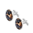 thumbnail image 2 of Deer Men's Stainless Steel Shirt Cufflinks for Formal Attire and Special Occasions, 2 of 6