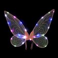 thumbnail image 1 of Alas De Hada Mariposa Alas de hadas de mariposa LED Dress Up Angel Party Wing para mujeres niños niña (rosa B) Tmvgtek libre de BPA, 1 of 8