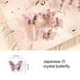 thumbnail image 7 of dianhelloya Nail Art Supplies 10Pcs Nail Art Decor Shining Three-dimensional Gloss Non-fading DIY Faux Crystal Manicure Craft Butterfly Nail Charm Nail Salon Supply, 7 of 7