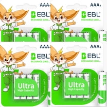EBL Rechargeable AAA Batteries (16 Pack) 1000mAh Pre-Charged Triple A Batteries