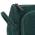 thumbnail image 3 of Cosmetic Bag Corduroy Large Capacity Handheld Portable Multi Functional Make Up Pouch for Women Girls Emerald, 3 of 5