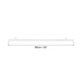 thumbnail image 2 of Uxcell PVC Poster Hanger Rail Poster Strip Bar 86cm/34inch Clear with Clips for Poster, Map, 2 Set, 2 of 6
