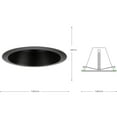 thumbnail image 3 of 6" Antique Bronze Recessed Step Baffle Trim for 6" Housing (P806N series), 3 of 7