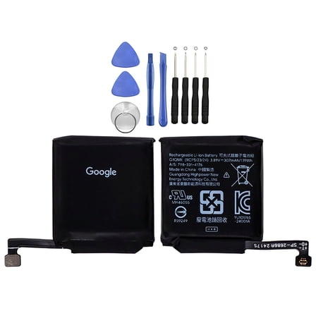 KIQ For Google Pixel Watch 3 Li-Ion Replacement Battery 3.89V 307mAh