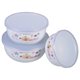 thumbnail image 1 of Vintage Enamel Bowls with Lids for Serving 3Pcs Thickened Food Storage Set, 1 of 4