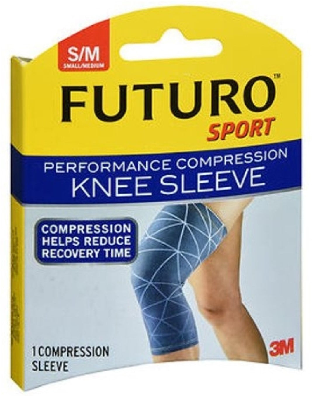 3M Futuro Performance Compression Knee Sleeve, Small/Medium Walmart