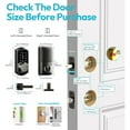 thumbnail image 7 of Veise Smart Locks with 2 Lever Handle Set, App Control, Keyless Entry Deadbolt for Front Door, Electronic Digital Touchscreen Keypad, Auto Lock, Waterproof, Easy Installation, Matte Black, 7 of 7