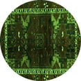 thumbnail image 1 of Ahgly Company Indoor Round Animal Green Traditional Area Rugs, 4' Round, 1 of 1