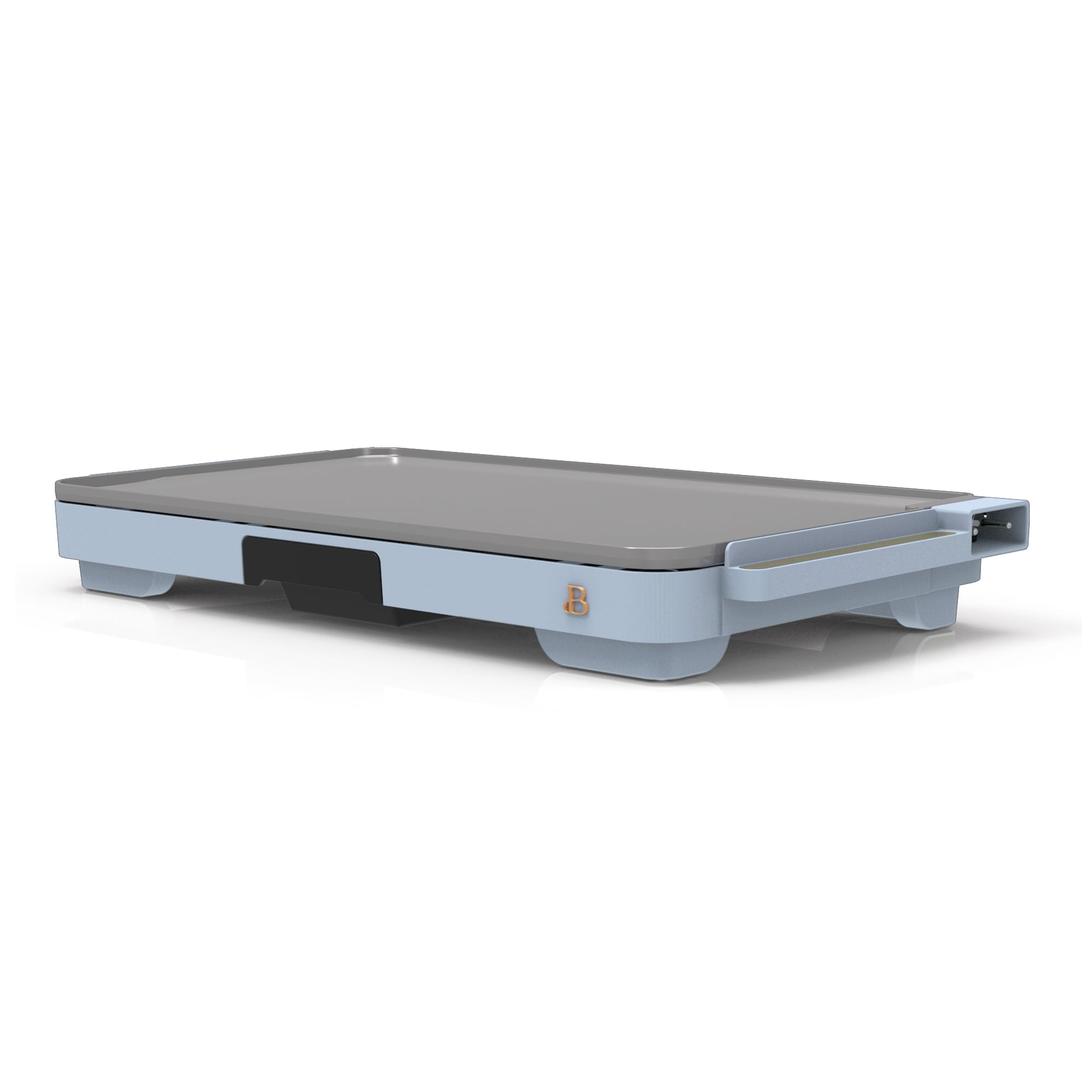 Beautiful XL Electric Griddle 12" x 22," Non-stick, Cornflower Blue by Drew Barrymore