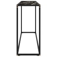 thumbnail image 2 of vidaXL Console Table Black 120x35x75 cm Tempered Glass, 2 of 4