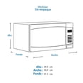 thumbnail image 2 of Horno de Microondas Daewoo 1.1 Pies Cúbicos Silver, 2 of 3