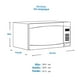 thumbnail image 2 of Horno de Microondas Daewoo 1.1 Pies Cúbicos Silver, 2 of 3