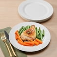 thumbnail image 2 of Fitz and Floyd Nevaeh White Classic Rim 10.5" Round Bone China Dinner Plates (4 Count), 2 of 9