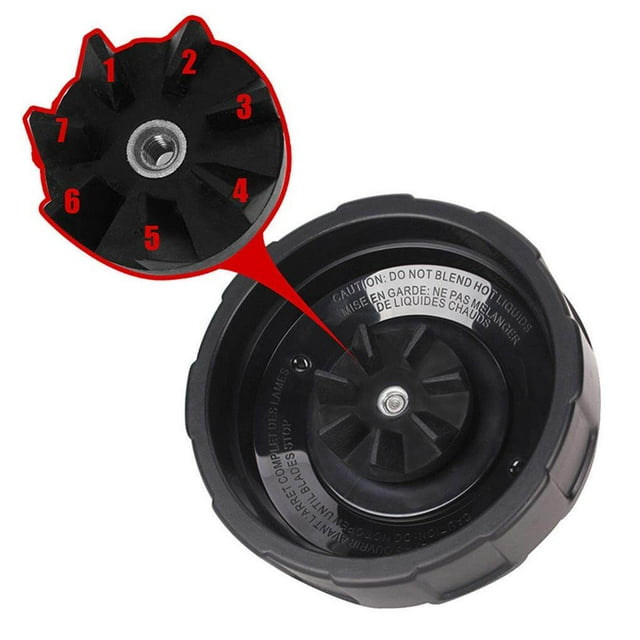 7 Fins Extractor Blades Replacement Part Blade Bottom Blade for Blade Nutri Ninja Auto iQ Juicer 1000W