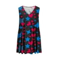 thumbnail image 5 of Viikei Womens Dresses Plus Size Summer,Sundresses for Women Casual Summer,Women's Summer Print Casual Loose Sleevless V-Neck Dress Black S, 5 of 7
