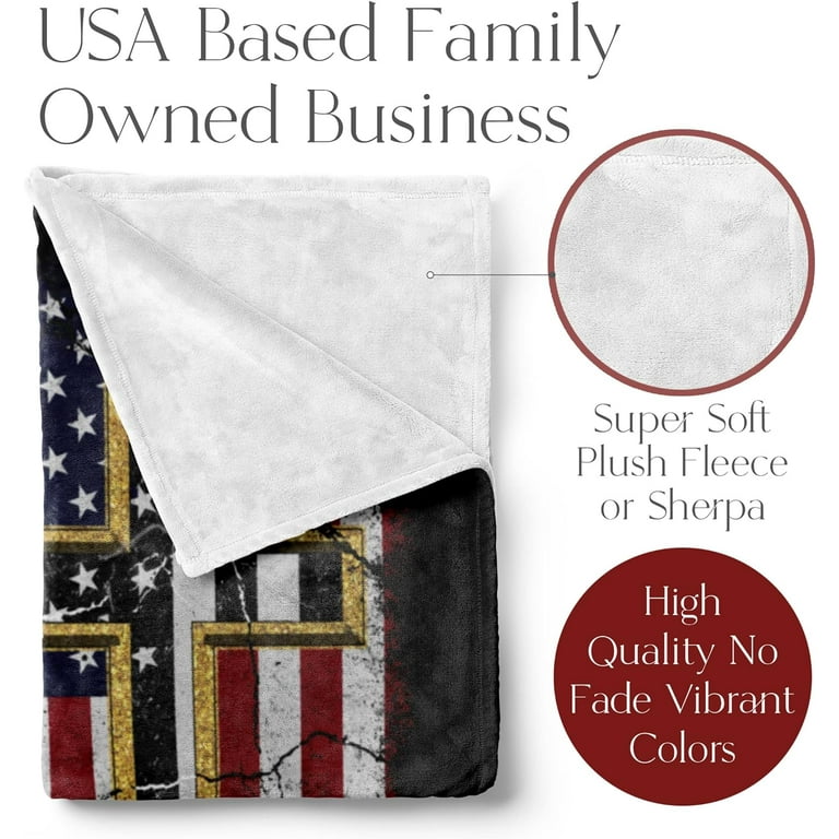 Fleece USA Flag Blanket Patriotic US Plush Throw American Home Living Room Decor Fleece USA Flag Blanket Patriotic US Plush Throw American Home Living Room Decor