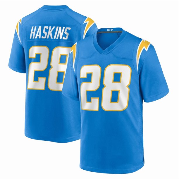 Camiseta de fútbol americano de #28 Hassan Haskins para hombre - L
