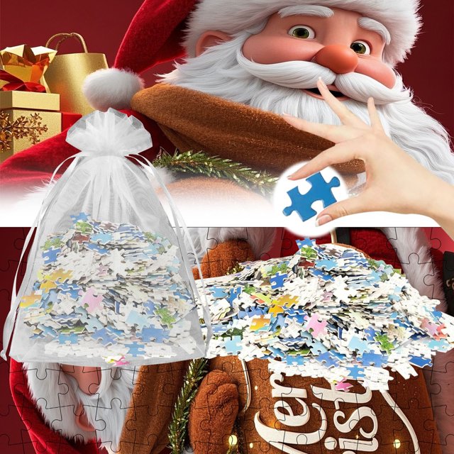 Children's Christmas Puzzles Gift Set: 130 Puzzles for Family Fun