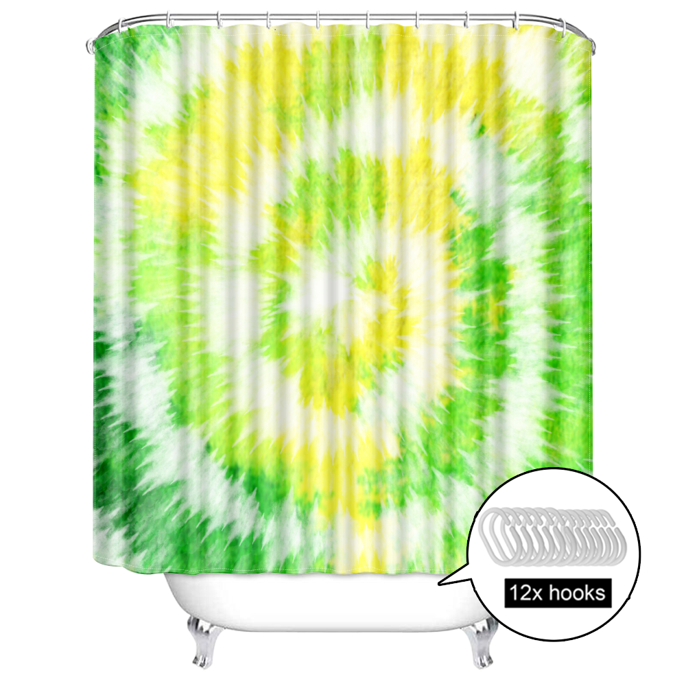 Modern Graffiti Tiedye Totem Waterproof Shower Curtain for Bathroom