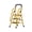 Yellow - 3 Step, variant on Beuway 3-Step Folding Ladder,with Foldable Extended Handrail & Wide Anti-Slip Pedal Step Stool(Black)