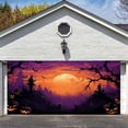thumbnail image 4 of Theme Fabric Logo Poster Banner Background Hanging Pumpkin Bat Moon Used For Background Party Decoration1 Flags on, 4 of 5