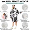 thumbnail image 5 of Wearable Oversized Blanket,Black Halloween Witchcraft Elements Wearable Blanket Hoodie for Adults,Cozy Hooded Blankets with Super Pockets,Super Warm Fuzzy Pullover for Women & Men, 5 of 6