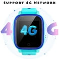 thumbnail image 5 of TOPCHANCES 4G Kids Smart Watch for Boys Girls, 1.4" Touch Screen Smartwatch with GPS Tracker, IP67 Waterproof Smart Phone Watch, Blue, 5 of 10