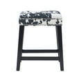 thumbnail image 6 of Linon Walt Cow Print Counter Stool, 24.5 inch Seat Height, Multiple Colors, 6 of 11