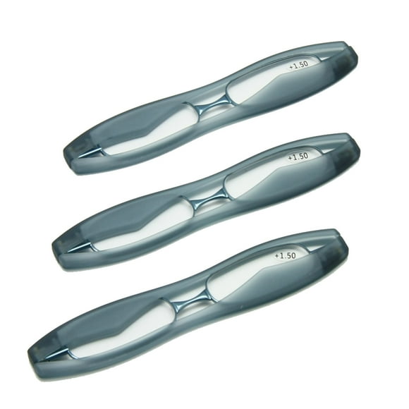 podreader 3 pares de gafas de lectura de bolsillo plegables de gran tamaño + 1.0 a + 3.5 Mini